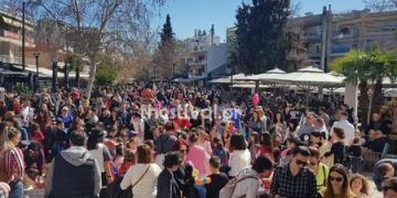 Γέμισε καρναβάλια η πλατεία Εύοσμου