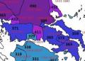 Πόσο έμεινε η κάθε περιοχή της Ελλάδας κάτω από τον Οθωμανικό ζυγό (ΧΑΡΤΗΣ)