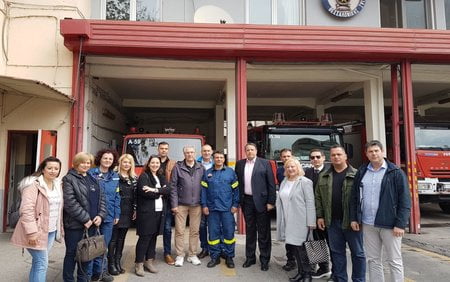 Στον Β’ Πυροσβεστικό Σταθμό Θεσσαλονίκης ο Γ. Καμαρινός