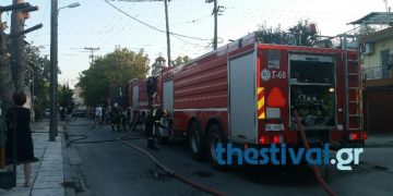 Θεσσαλονίκη: Φωτιά σε αποθήκη στα Διαβατά