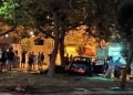 Έυοσμος: ΙΧ έπεσε σε παγκάκι πάρκου! (Εικόνες)