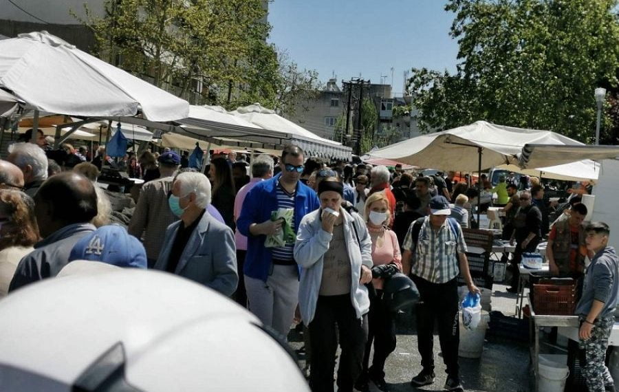 Θεσσαλονίκη: Κλειστή η λαϊκή αγορά της Ξηροκρήνης το Σάββατο μετά τις εικόνες συνωστισμού