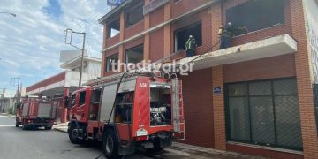 Φωτιά σε εγκαταλελειμμένο κτήριο στο Κορδελιό