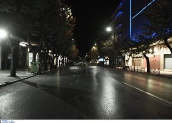 Ερημη πόλη η Θεσσαλονίκη με την απαγόρευση κυκλοφορίας