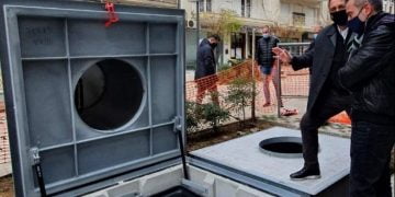 Θεσσαλονίκη: Τοποθετήθηκαν οι πρώτοι υπόγειοι κάδοι με την παρουσία του δημάρχου