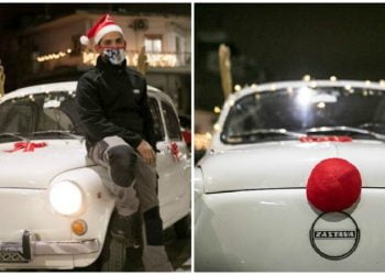 Θεσσαλονίκη : Ιδιοκτήτης στόλισε την αντίκα του σαν το Ρούντολφ το ελαφάκι