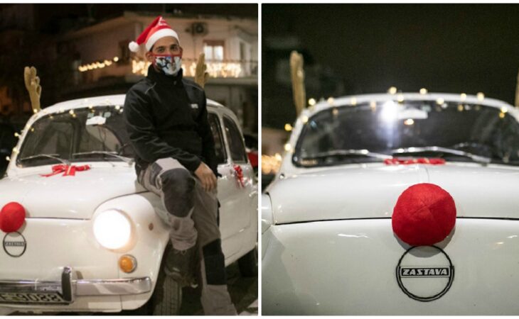 Θεσσαλονίκη : Ιδιοκτήτης στόλισε την αντίκα του σαν το Ρούντολφ το ελαφάκι