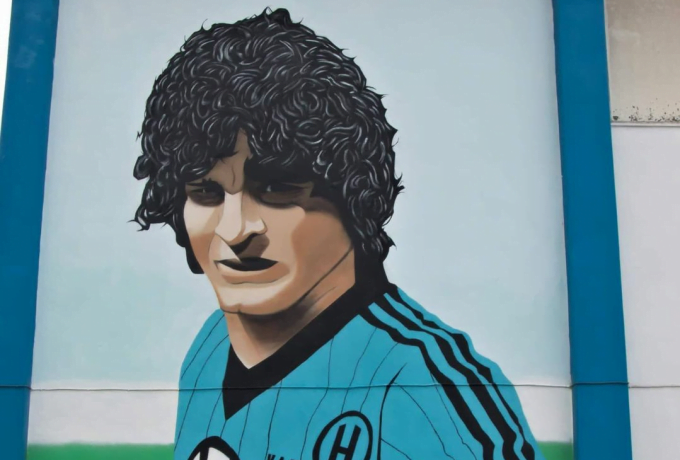 Εντυπωσιακό γκράφιτι Χατζηπαναγή στο Κατσάνειο