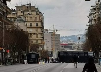 Θεσσαλονίκη: Διαμαρτυρία κατά της εκκένωσης της κατάληψης στο ΑΠΘ