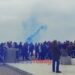 Θεσσαλονίκη: Με καπνογόνα η διαμαρτυρία αρνητών των μέτρων κατά του κορωνοϊού