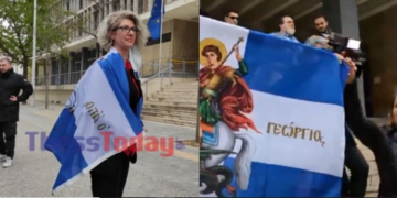 «Είσαι η νέα Μπουμπουλίνα»: Τραγούδησαν τον εθνικό ύμνο στην μητέρα που εναντιώθηκε στα self tests