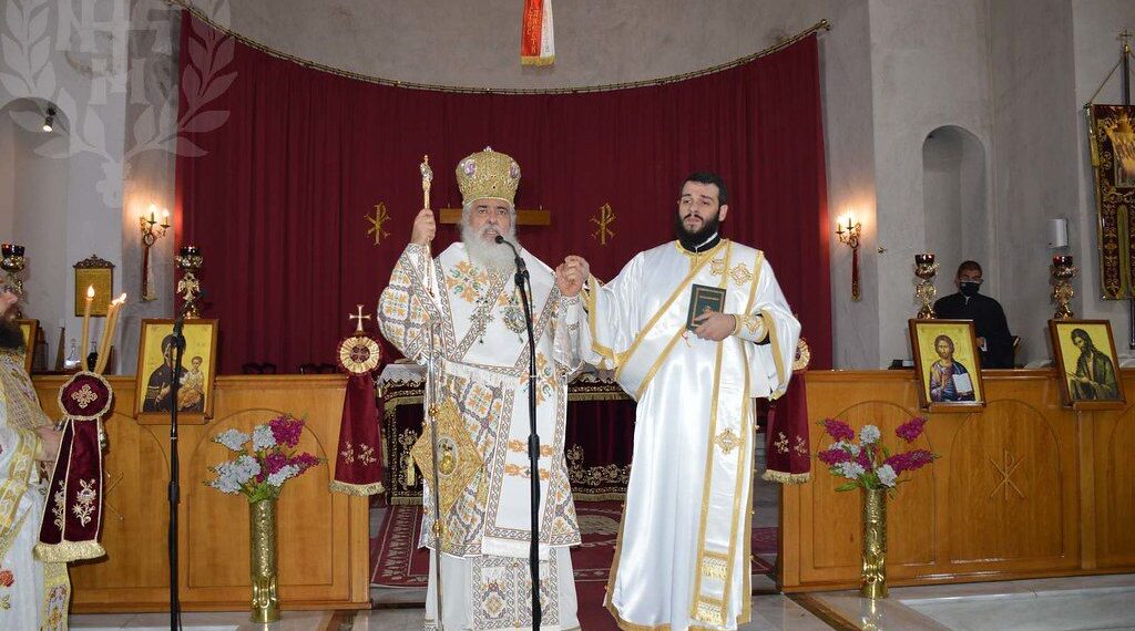 Χειροτονία διακόνου στον Ι.Ν. Αγίων Τριών Ιεραρχών Ευόσμου