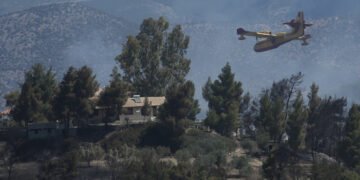 Yψηλός κίνδυνος πυρκαγιάς για αύριο στη Χαλκιδική