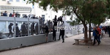 Τρεις συλλήψεις και πέντε προσαγωγές για τα σοβαρά επεισόδια στο ΕΠΑΛ Σταυρούπολης