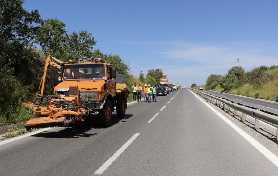 Εργασίες κοπής πρασίνου στην ΕΟ Θεσσαλονίκης – Νέων Μουδανιών από σήμερα