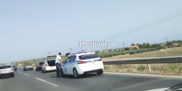 Τροχαίο ατύχημα με τραυματία στην Ε.Ο. Θεσσαλονίκης – Μουδανιών – Εκτροπές στην κυκλοφορία