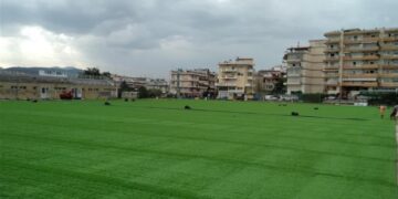 Εγκαίνια νέου χλοοτάπητα στο γήπεδο ποδοσφαίρου Άνω Ηλιούπολης