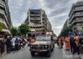Με πιστούς και μέτρα η λιτάνευση της εικόνας και των λειψάνων του Αγίου Δημητρίου (Εικόνες & βίντεο)