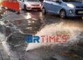Θεσσαλονίκη: Χωρίς νερό Τσιμισκή και Αριστοτέλους – Δρόμος έγινε ποτάμι από σπασμένο αγωγό