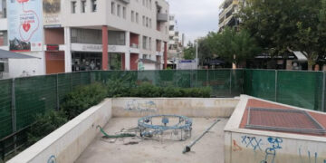 Θεσσαλονίκη: Ανακατασκευή του σιντριβανιού στην κεντρική πλατεία Ευόσμου