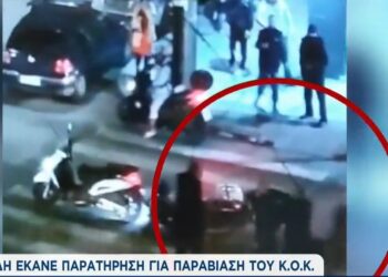 Θεσσαλονίκη: Βίντεο ντοκουμέντο από τον άγριο ξυλοδαρμό ντελιβερά στη μέση του δρόμου