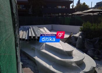 Πριν τα Χριστούγεννα θα τεθεί σε λειτουργία το συντριβάνι στην Πλατεία Ευόσμου