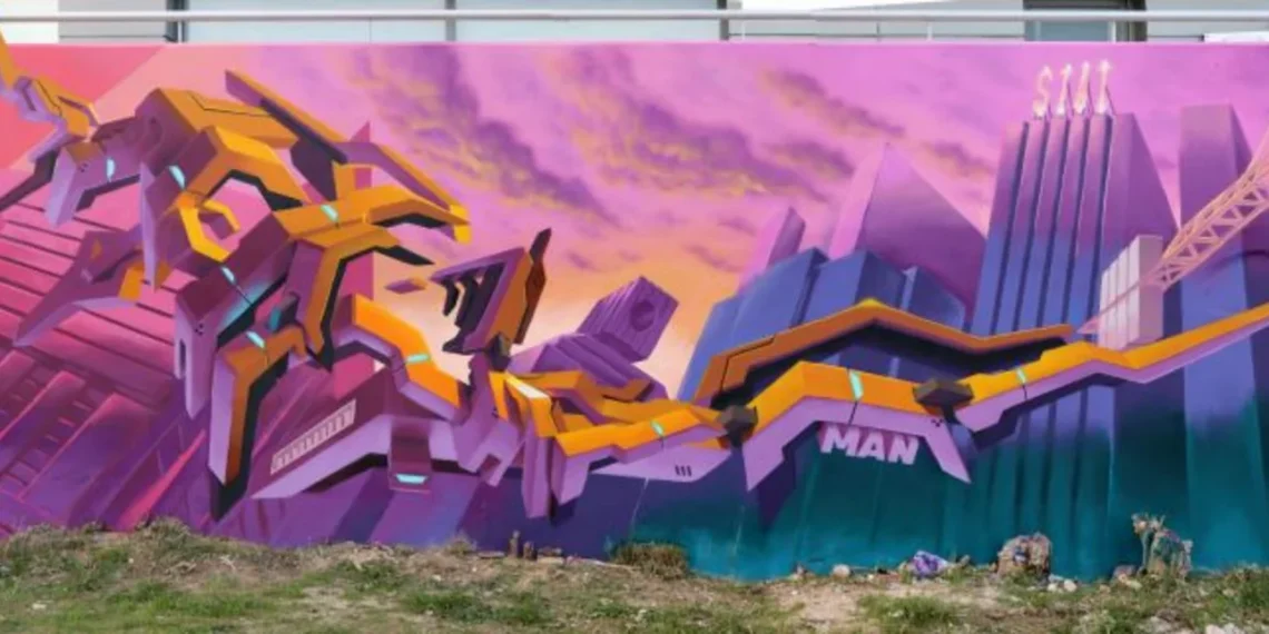 Θεσσαλονίκη: Εντυπωσιακό γκράφιτι 35 μέτρων -Δημιουργήθηκε από έναν καλλιτέχνη στην Καλαμαριά