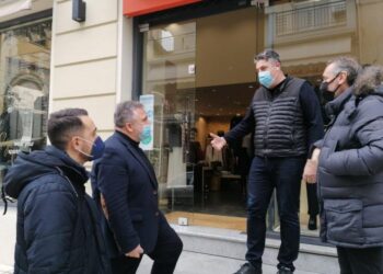 Έυοσμος: Περιοδεία Μανδαλιανού στην αγορά Κορδελιού και Ευόσμου (ΦΩΤΟ)