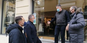 Έυοσμος: Περιοδεία Μανδαλιανού στην αγορά Κορδελιού και Ευόσμου (ΦΩΤΟ)