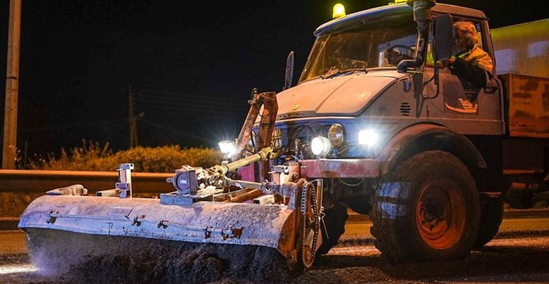 Συνεχίζονται από σήμερα οι εργασίες ασφαλτόστρωσης στην Περιφερειακή την νύχτα