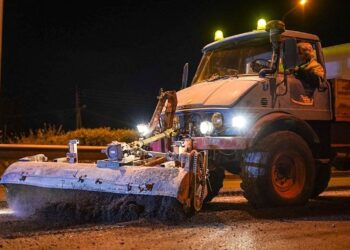 Συνεχίζονται από σήμερα οι εργασίες ασφαλτόστρωσης στην Περιφερειακή την νύχτα