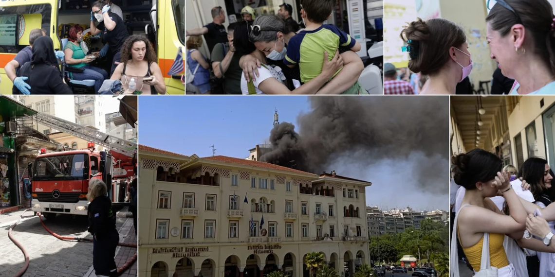 Δύο διασωληνωμένοι μετά τη φωτιά στη Θεσσαλονίκη -Δεκάδες απεγκλωβισμοί, συγκλονιστικές εικόνες