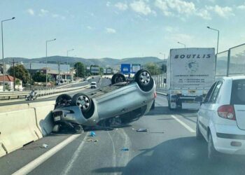 Τροχαίο στον Περιφερειακό της Θεσσαλονίκης – Μεγάλο μποτιλιάρισμα