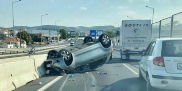 Τροχαίο στον Περιφερειακό της Θεσσαλονίκης – Μεγάλο μποτιλιάρισμα
