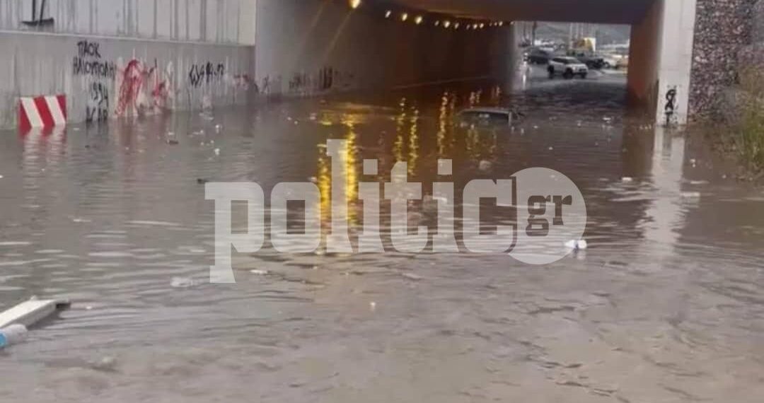 Δήμος Κορδελιού – Ευόσμου: Το νερό «κατάπιε» όχημα – Πτώση δέντρου