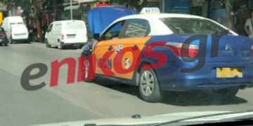 Θεσσαλονίκη: Ταξί κυκλοφορεί στα «τυφλά» – Οδηγούσε με ανοιχτό καπό! (Βίντεο)