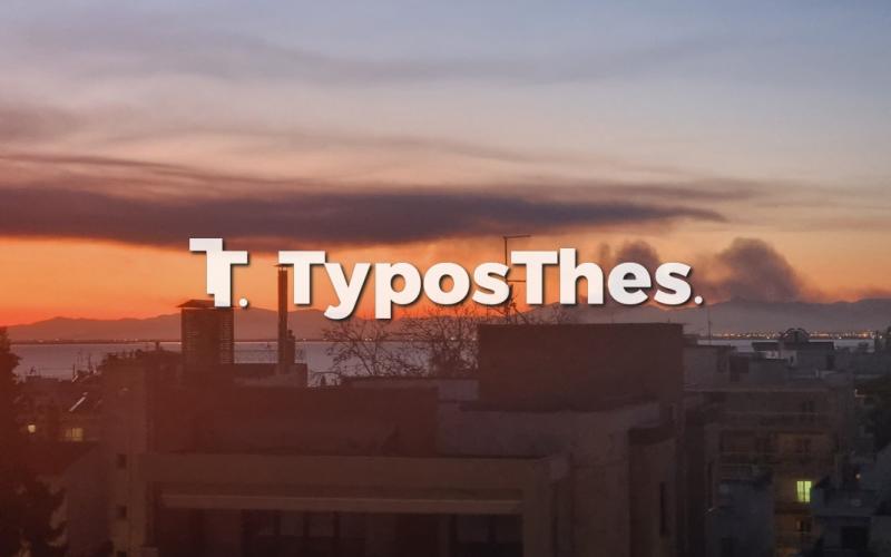 Μεγάλη φωτιά στη Σίνδο: Πολύωρη μάχη με τις φλόγες – Γέμισε η πόλη μαύρο καπνό