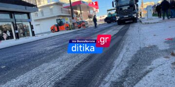 Εύοσμος: Ξεκίνησαν οι εργασίες ασφαλτόστρωσης στην οδό Καραολή & Δημητρίου