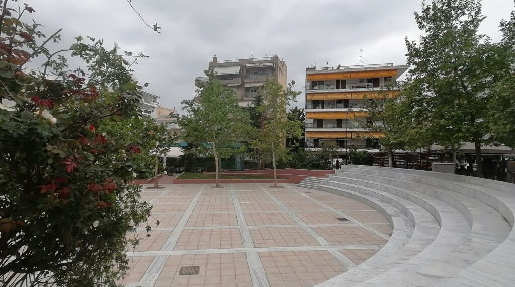 Εργασίες στην Πλατεία Ελευθερίας και το αμφιθέατρο στον Πεζόδρομο Ελευθερίου Κορδελιού