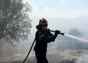 Υπό μερικό έλεγχο η φωτιά στον Προφήτη