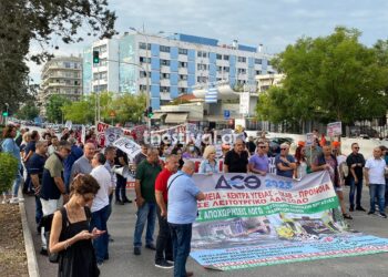 Απεργιακή πορεία της ΠΟΕΔΗΝ στη Θεσσαλονίκη – Δείτε φωτογραφίες και βίντεο