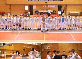 Με ξίφη, σπαθιά, άσπρες φουσκωτές φόρμες γέμισε το Δημοτικό Αθλητικό Κέντρο Ευόσμου
