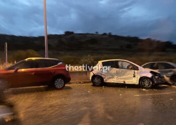 Θεσσαλονίκη: Καραμπόλα 4 αυτοκινήτων με 3 τραυματίες στην εξωτερική περιφερειακή οδό (video)