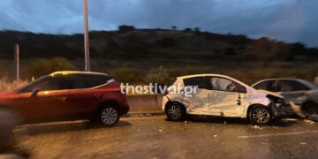 Θεσσαλονίκη: Καραμπόλα 4 αυτοκινήτων με 3 τραυματίες στην εξωτερική περιφερειακή οδό (video)