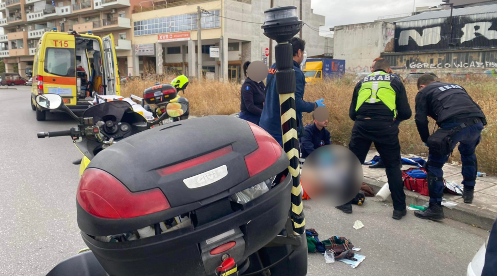 Θεσσαλονίκη: Φορτηγό παρέσυρε και τραυμάτισε σοβαρά 87χρονο άστεγο (φωτο)