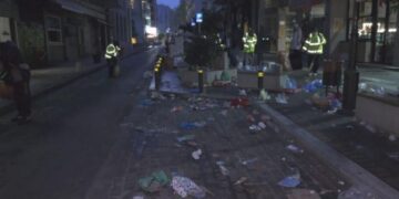 Θεσσαλονίκη: Σκουπιδότοπος μετά την Πρωτοχρονιά – 60 τόνοι σκουπίδια στο κέντρο
