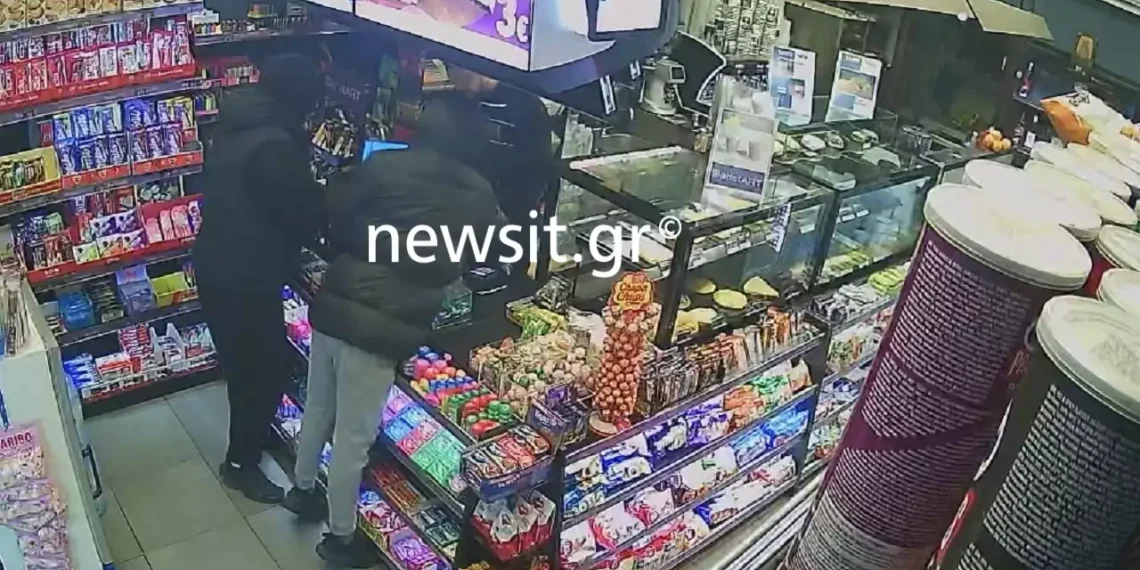 Βίντεο ντοκουμέντο από την ληστεία στο μίνι μάρκετ στον Εύοσμο