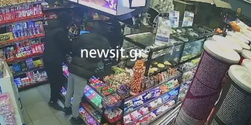 Βίντεο ντοκουμέντο από την ληστεία στο μίνι μάρκετ στον Εύοσμο