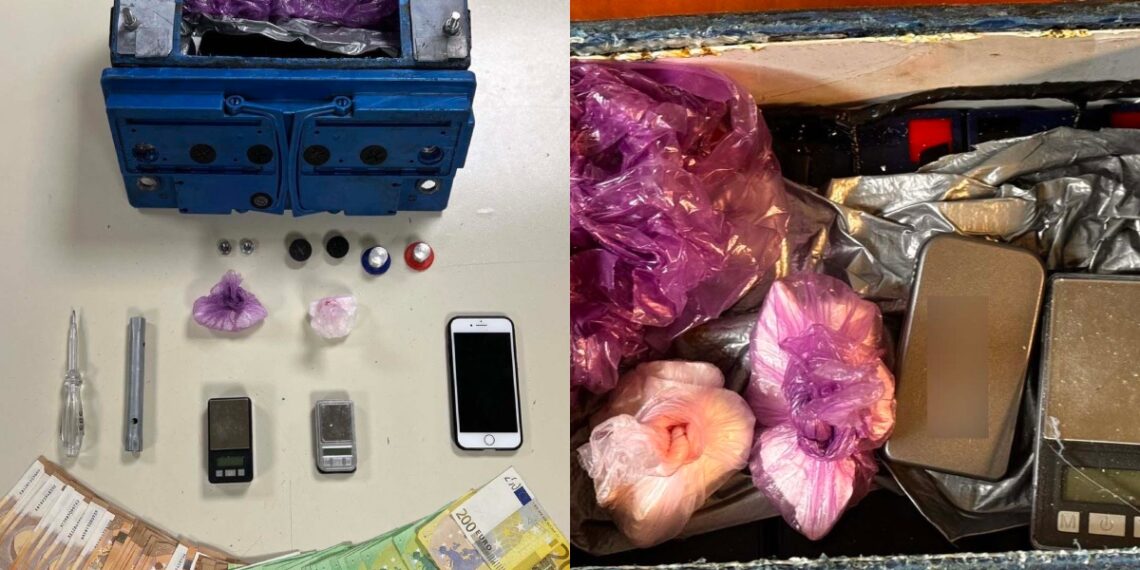 Θεσσαλονίκη: Έκρυψε τα ναρκωτικά μέσα σε μπαταρία φορτηγού