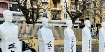 Θεσσαλονίκη: Άγνωστοι βανδάλισαν με σπρέι τις προτομές των Μακεδονομάχων
